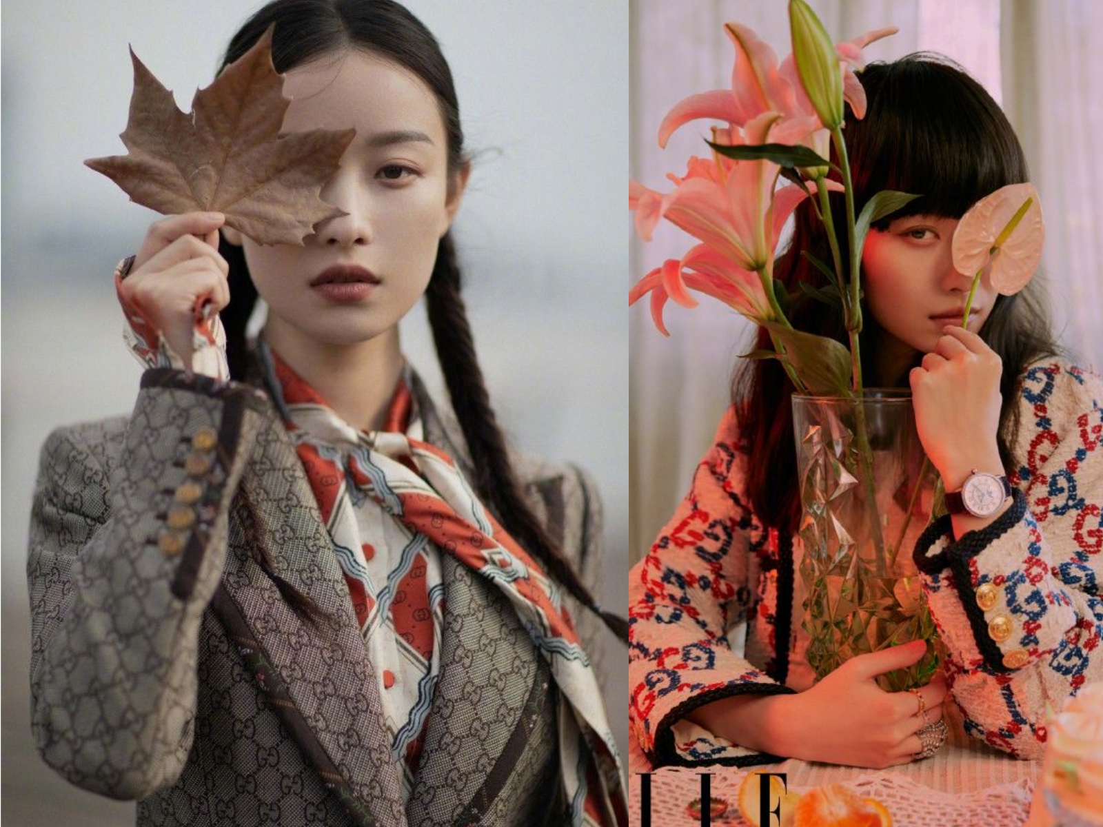 李宇春戛纳红毯黑白套装,李宇春穿高定礼服照