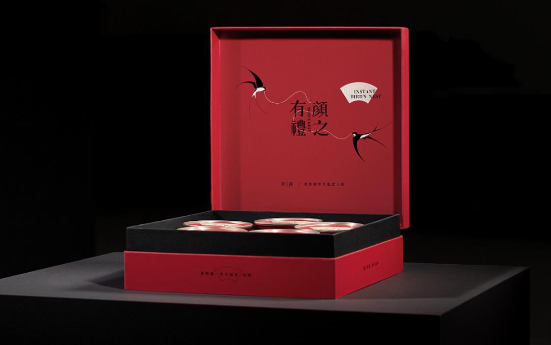 燕窝中国风创意包装盒,燕窝包装如何设计才能呈现东方美