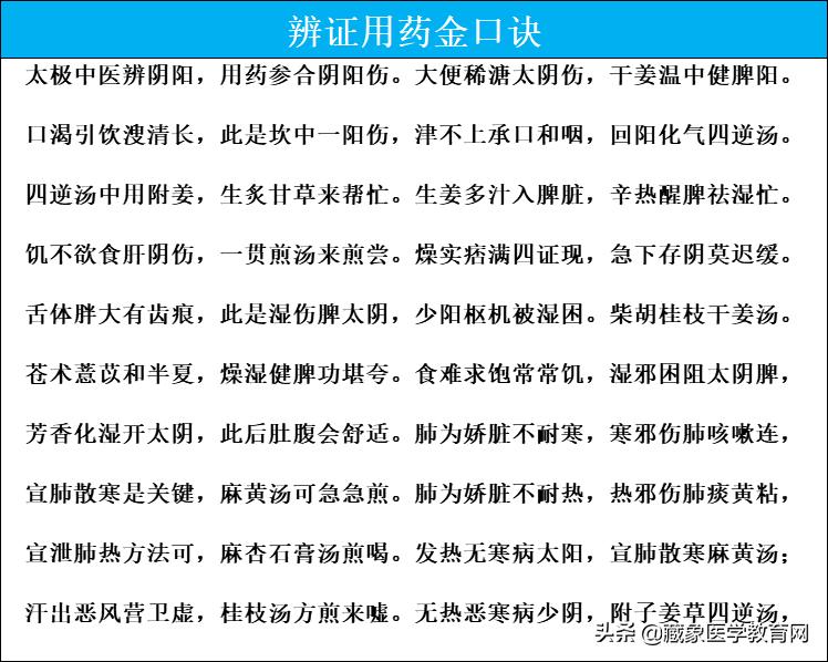 中医辩证用药——阴阳诀（内含重点：阴阳与用药关系图）