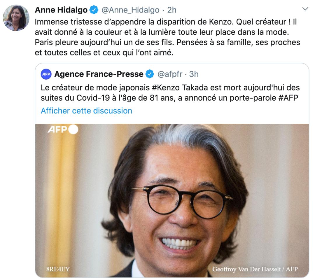 kenzo设计师新冠,kenzo创始人怎么死的