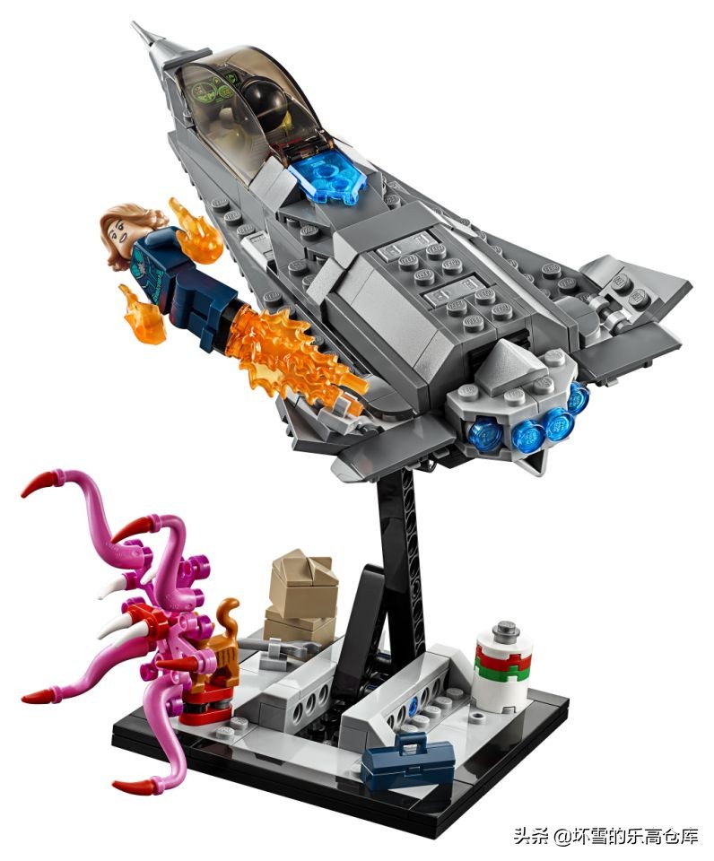 乐高惊奇队长拼砌包测评,惊奇队长噬元兽