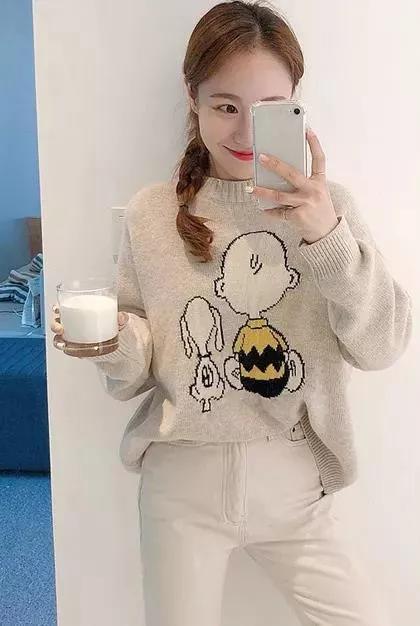 韩国欧尼毛衣穿搭,韩系欧尼温柔通勤感秋日气质内搭