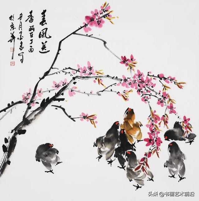 墨豪画鸡自成一家,墨豪画鸡高清大图