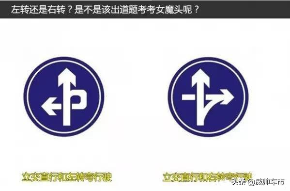 分不清的路标,分不清交通标志