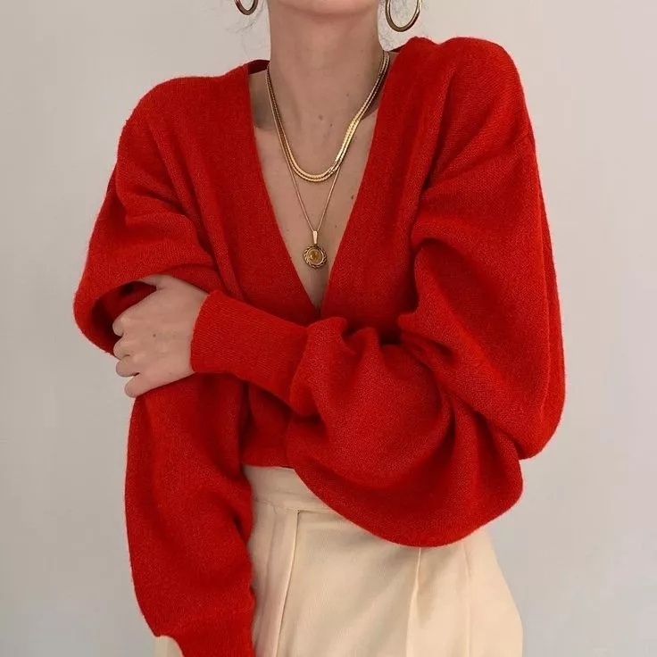 拒绝土气学会穿搭小技巧,红色内搭怎么穿