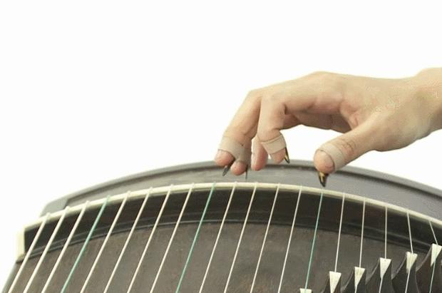 古筝入门托勾抹指法图解,古筝左手勾托抹托详细讲解