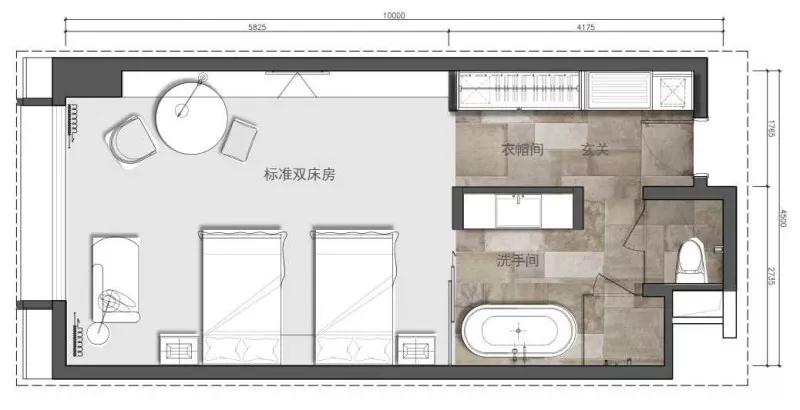 主题酒店30个房间怎么设计好,酒店标间和套房房间设计方案
