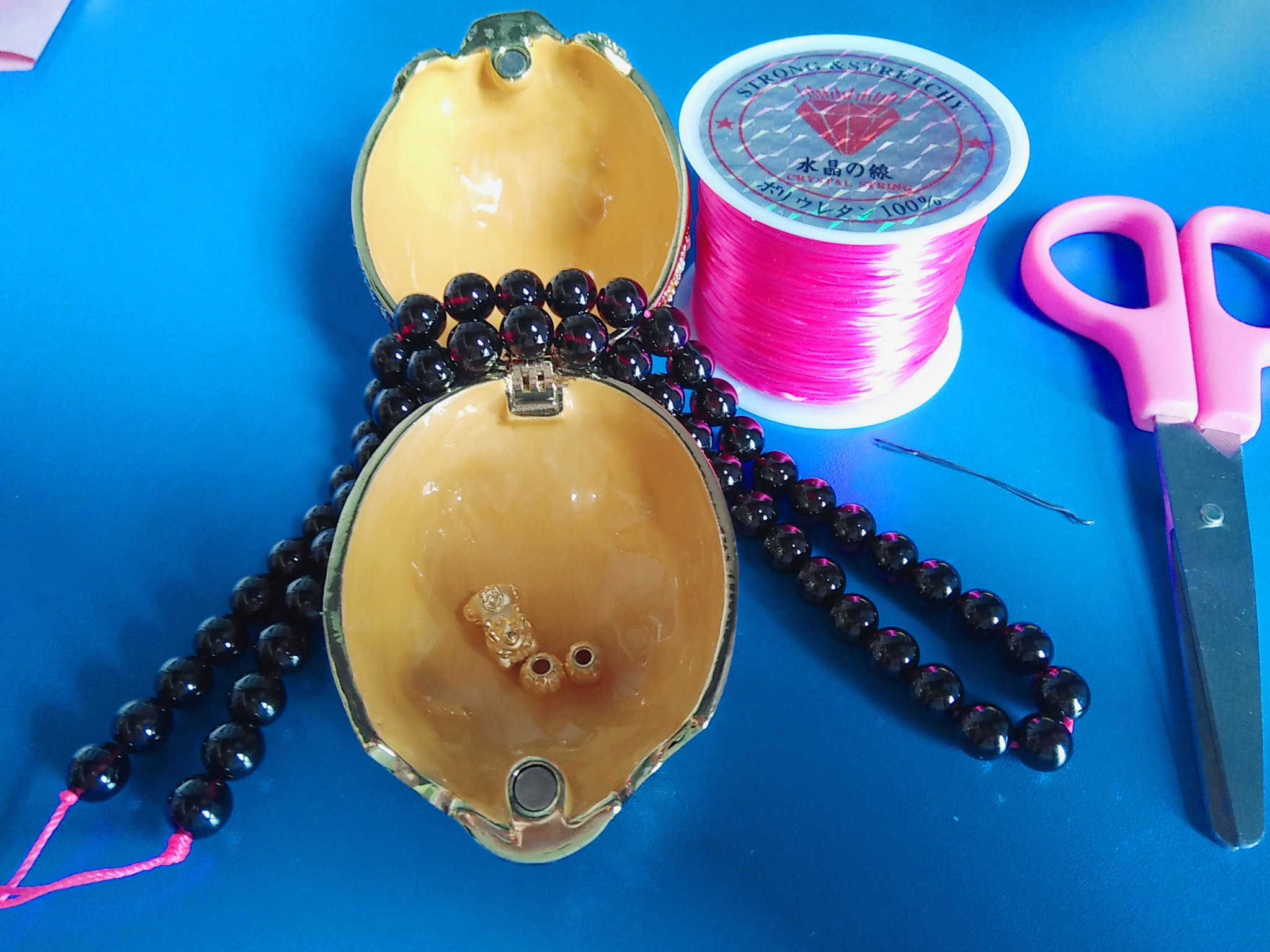 黄金貔貅转运珠手链编绳教程,貔貅黄金转运珠和朱砂怎么串