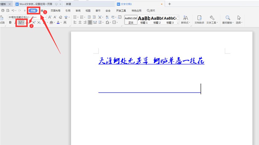 wpsword里空白处下划线怎么打出来,word里下划线一打字就消失怎么办
