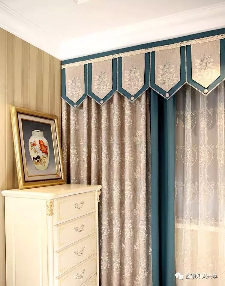 新中式25公分的帘头造型,新中式帘头尺寸