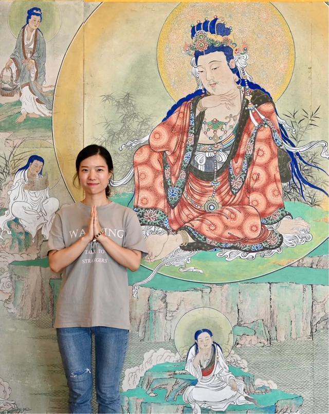 观音菩萨三十二像工笔画,观世音菩萨画像工笔画