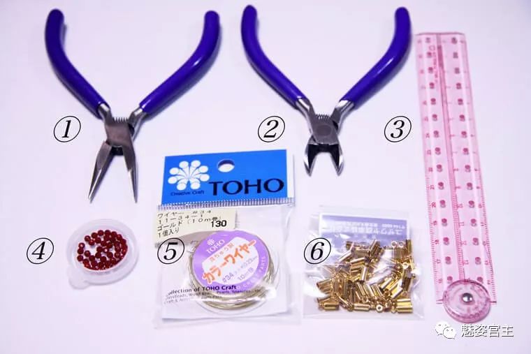 简单耳坠扭扭棒,菱形水晶珠耳饰教程