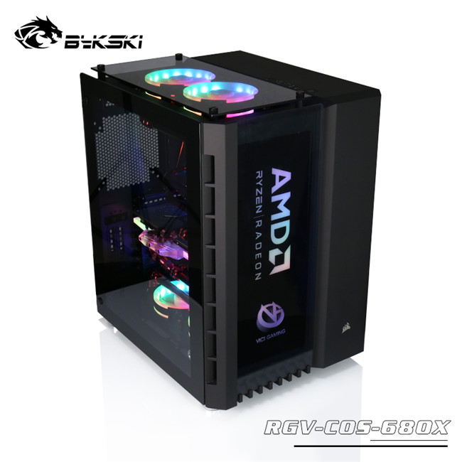 amd水冷游戏电脑,bykski一体显卡水冷评测