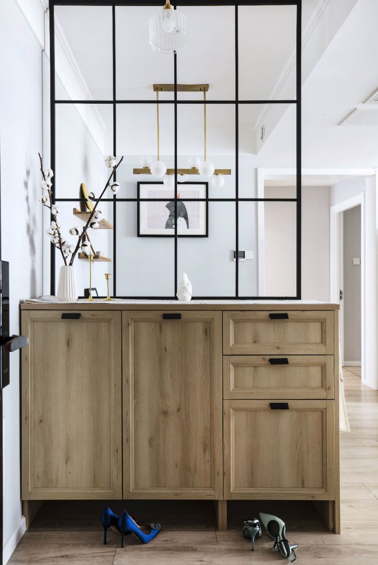 隔而不断的屏风设计,30公分的屏风