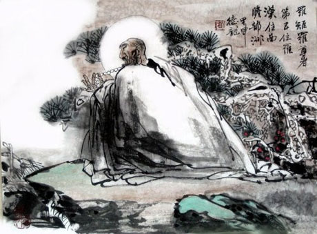 十八罗汉中的诺矩罗尊者,藏传佛教十六尊者和罗汉名字