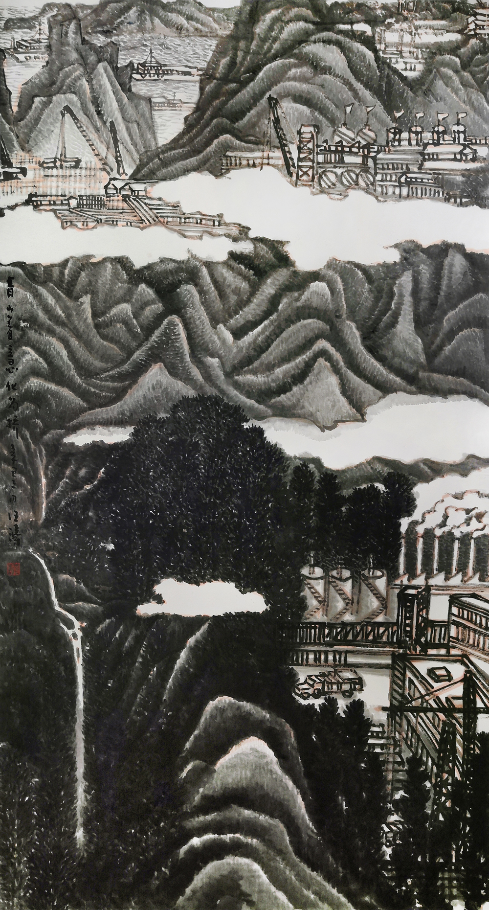 礼赞建党百年讴歌时代精神绘画,不忘初心逐梦前行建党100周年绘画