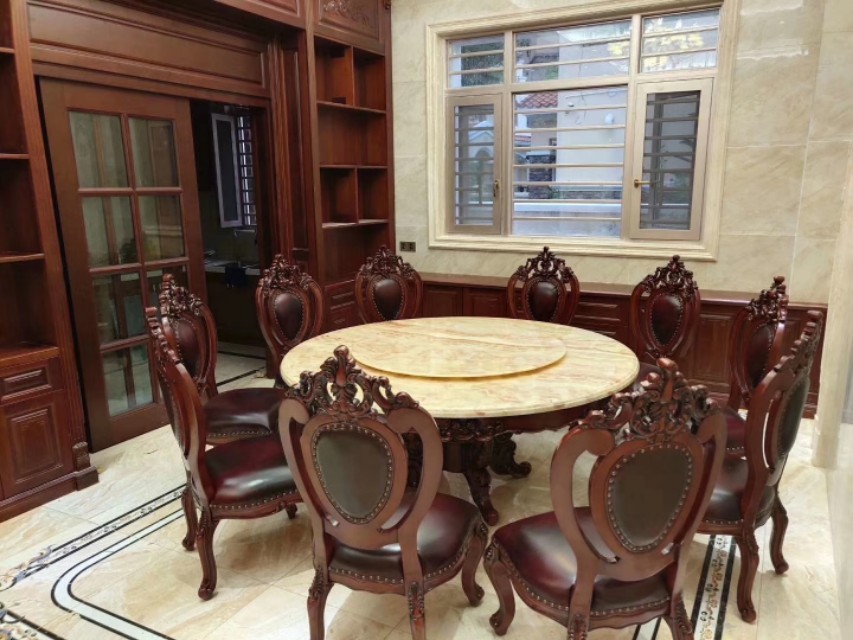 欧式餐台最新款2023高档大气,欧式风格餐台设计