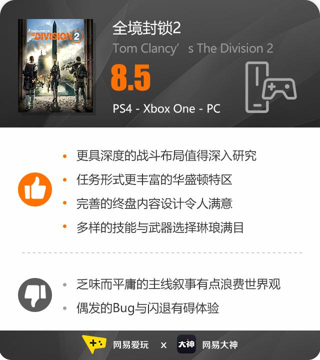 一回生,二回熟,三年蛰伏大不同——《全境*锁封**2》评测