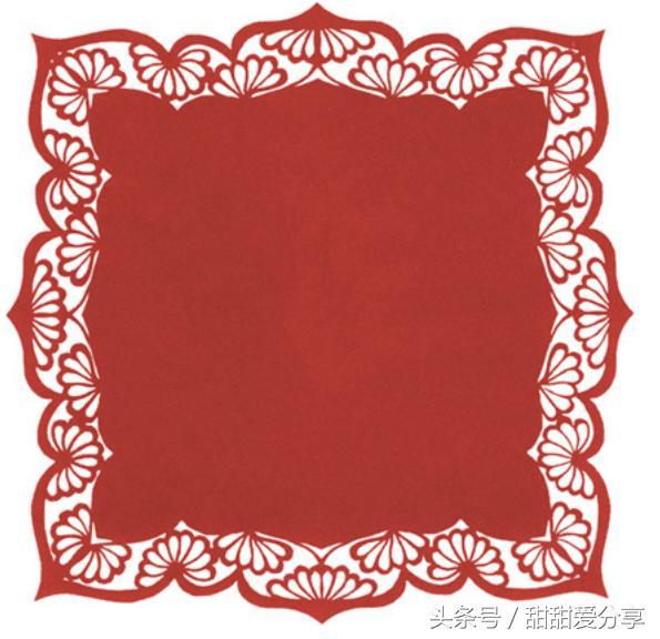 折叠对称剪纸图案大全,折叠剪纸技法