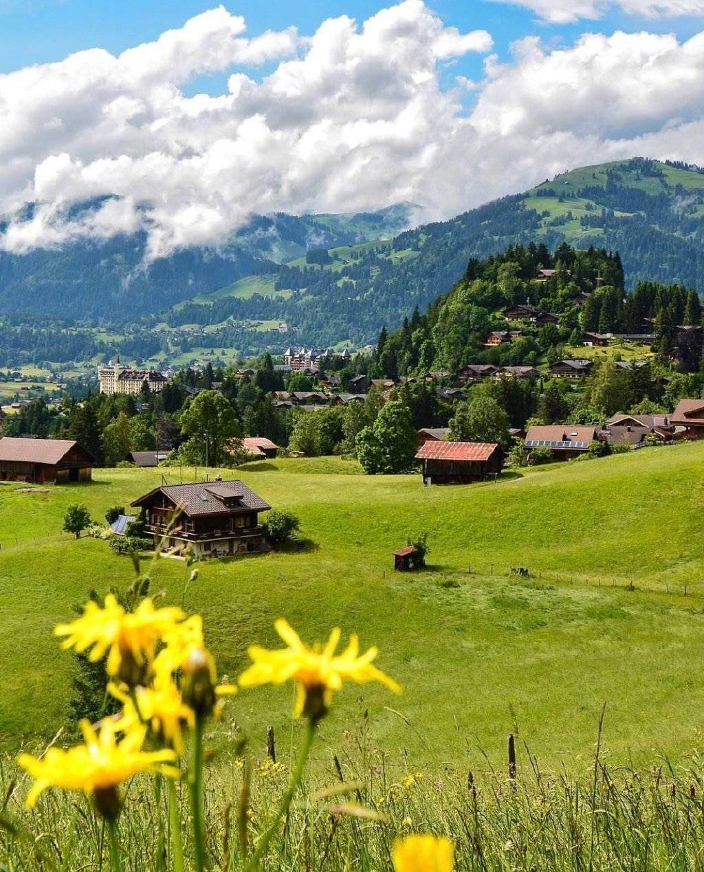 瑞士风景壁纸高清图片大全,欧洲瑞士小镇唯美风景图片