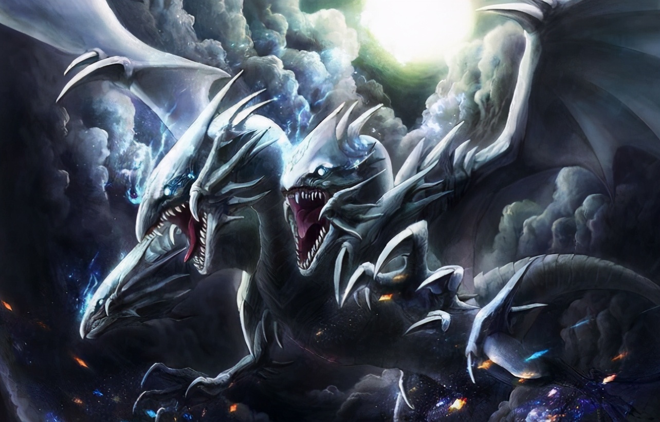 吸收白板怪兽力量的觉醒战士，以青眼白龙为对象攻击力高达三千五