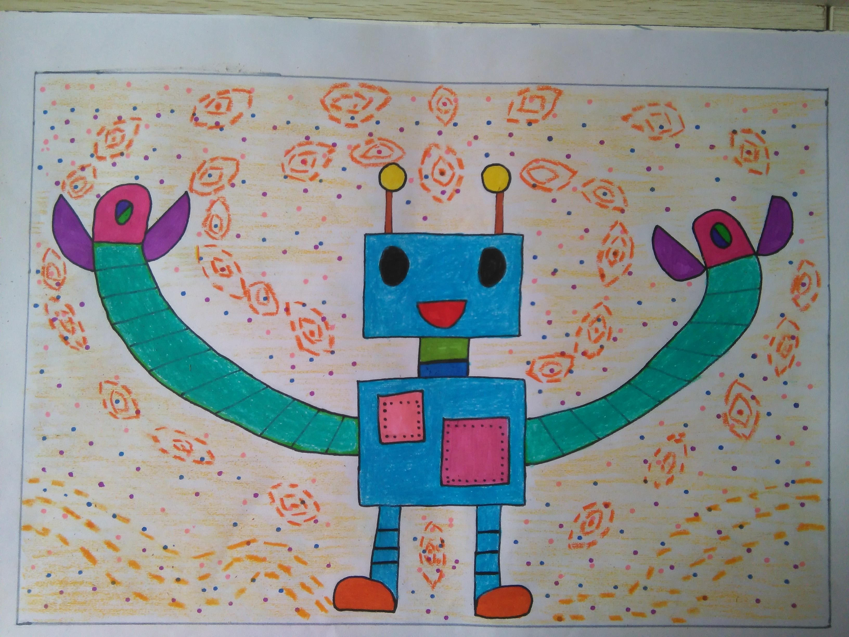 少女心爆棚的又简单的简笔画,安静女孩彩色简单简笔画图片