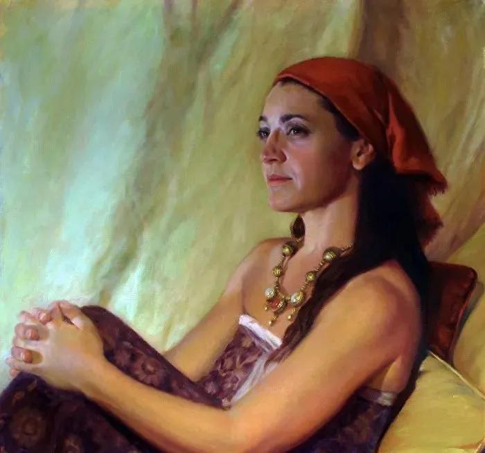 半成品看上去也如此精彩：美国画家路易斯的肖像作品