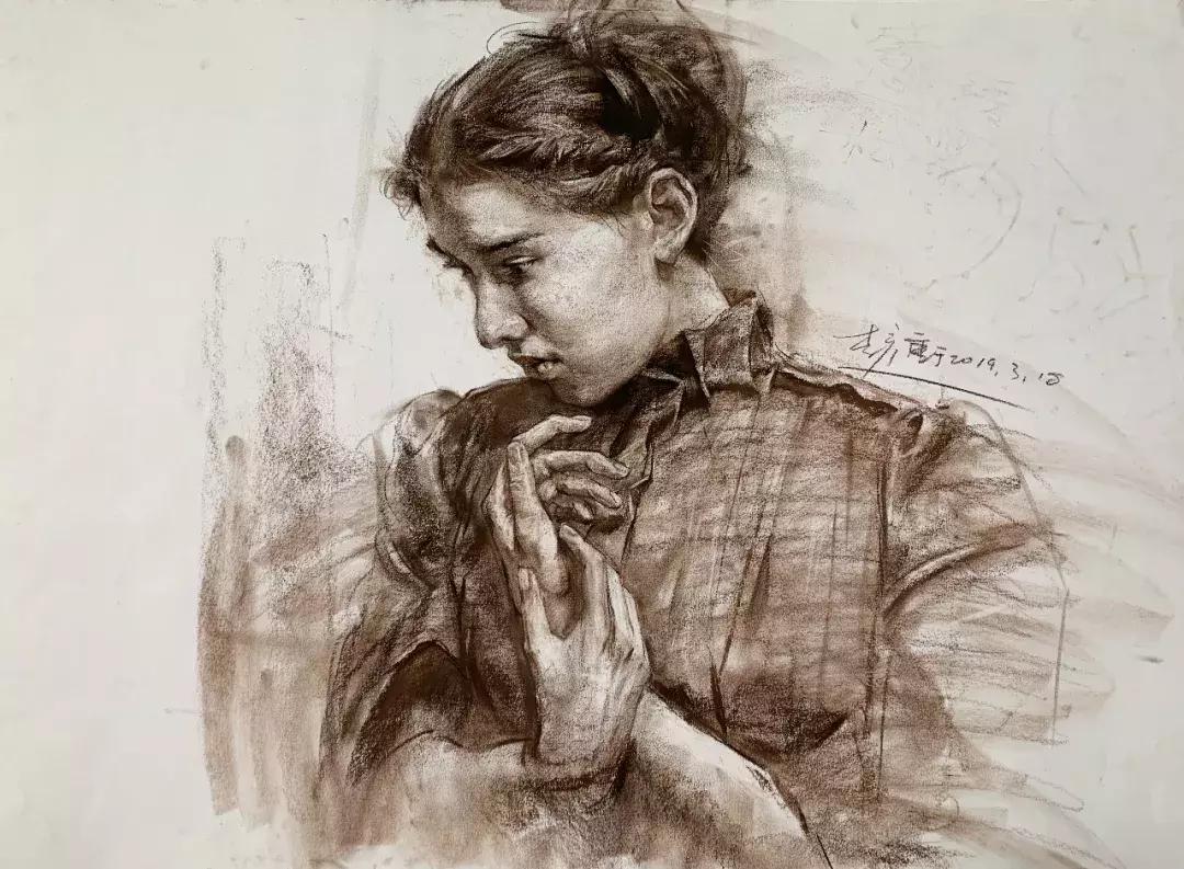 素描头像作画步骤,素描人物头像步骤图