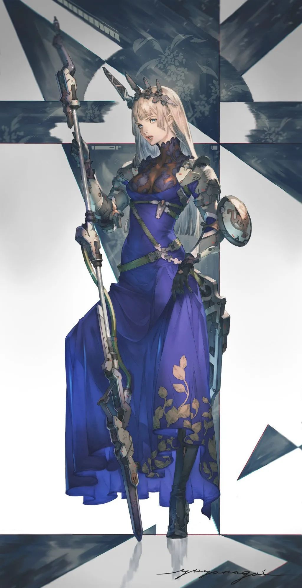 「绘画参考」尼尔机械纪元画师永井悠也笔下游戏角色作品