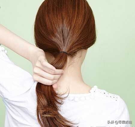 韩式高马尾辫扎法中长发,蝴蝶结高马尾半扎法
