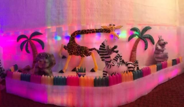 白鹿原白鹿仓景区冰雕,白鹿仓冰雕