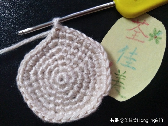 马蹄莲花的钩织教程,马蹄莲宽叶子的钩织教程