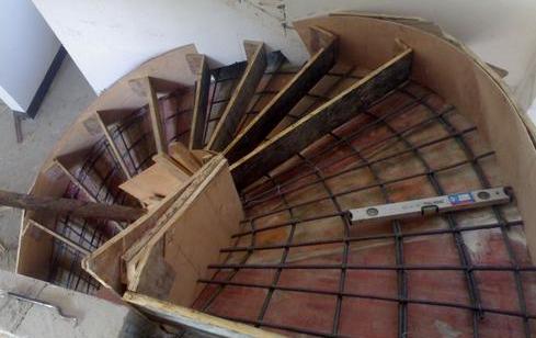 现浇楼梯制作的全部详细过程,现浇楼梯做法和效果图