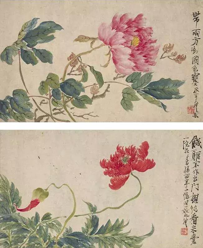 潘天寿100幅花鸟画欣赏,潘天寿花鸟画简史