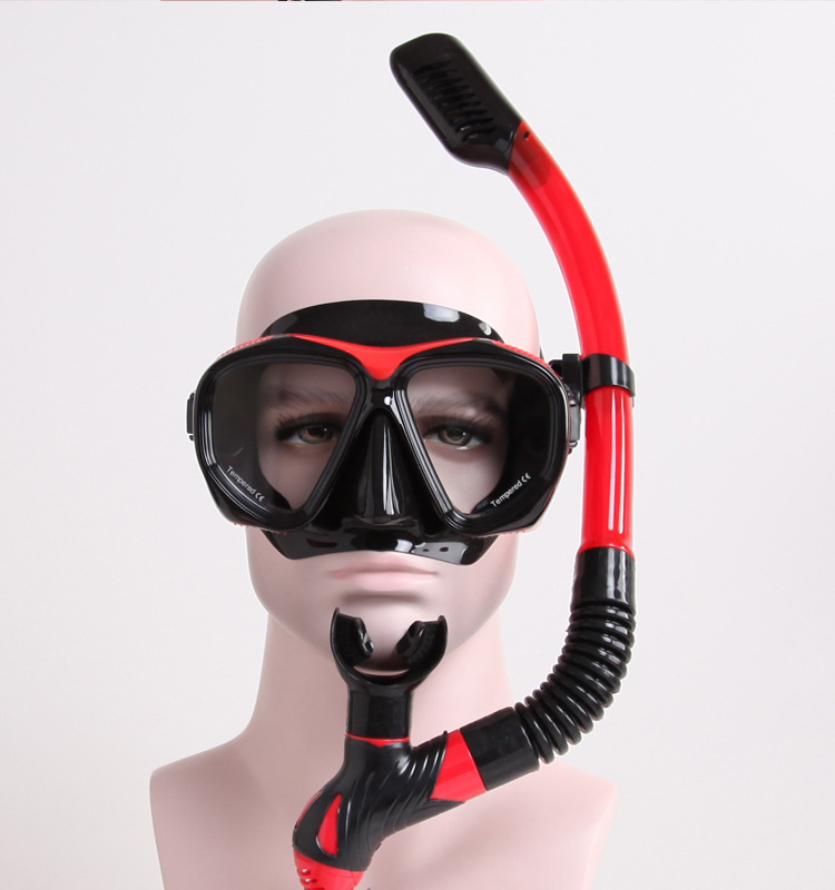 跨境潜水面罩呼吸管浮潜套装,浮潜面罩全脸游泳面罩