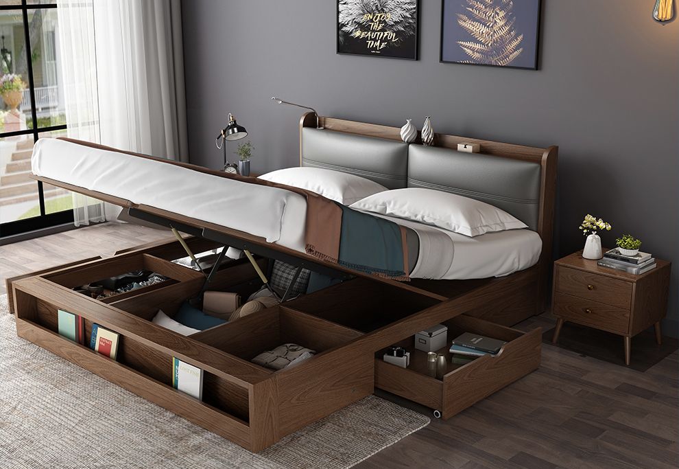 小户型最适合的储物床,储物床怎么布置