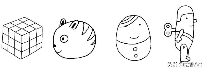 手把手教简笔画手帐素材,简笔画小猪猪超可爱手帐边框图案