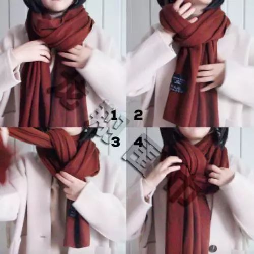 什么围巾织法简单好看,秋冬围巾披肩系法保暖又时尚