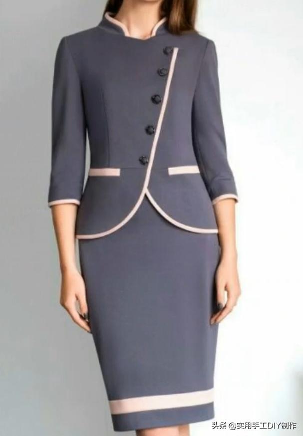 布艺背心套裙,妈妈装40-50岁洋气时髦新款套裙