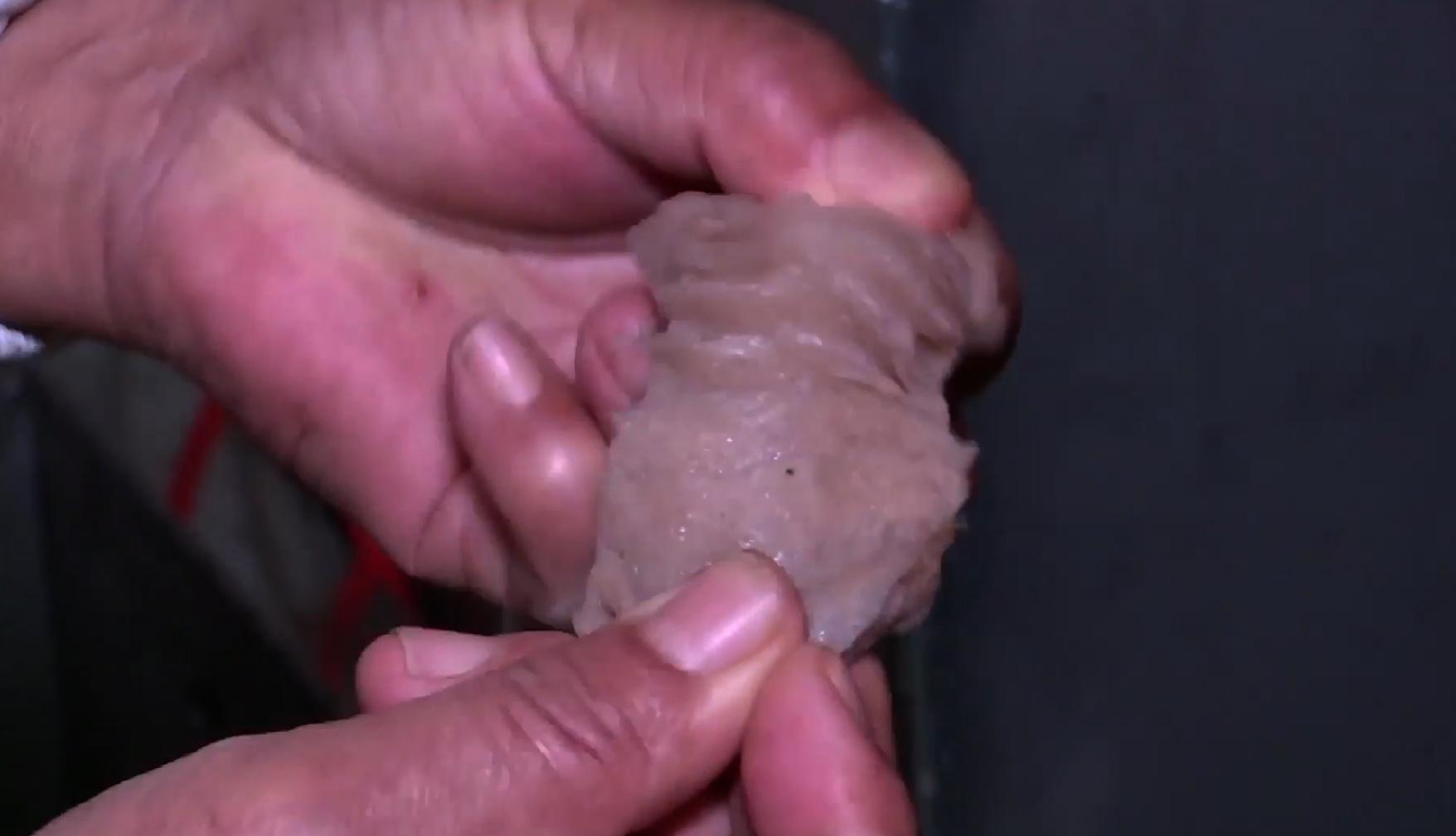 西安老师傅做牛肚,纯牛肚的手工制作