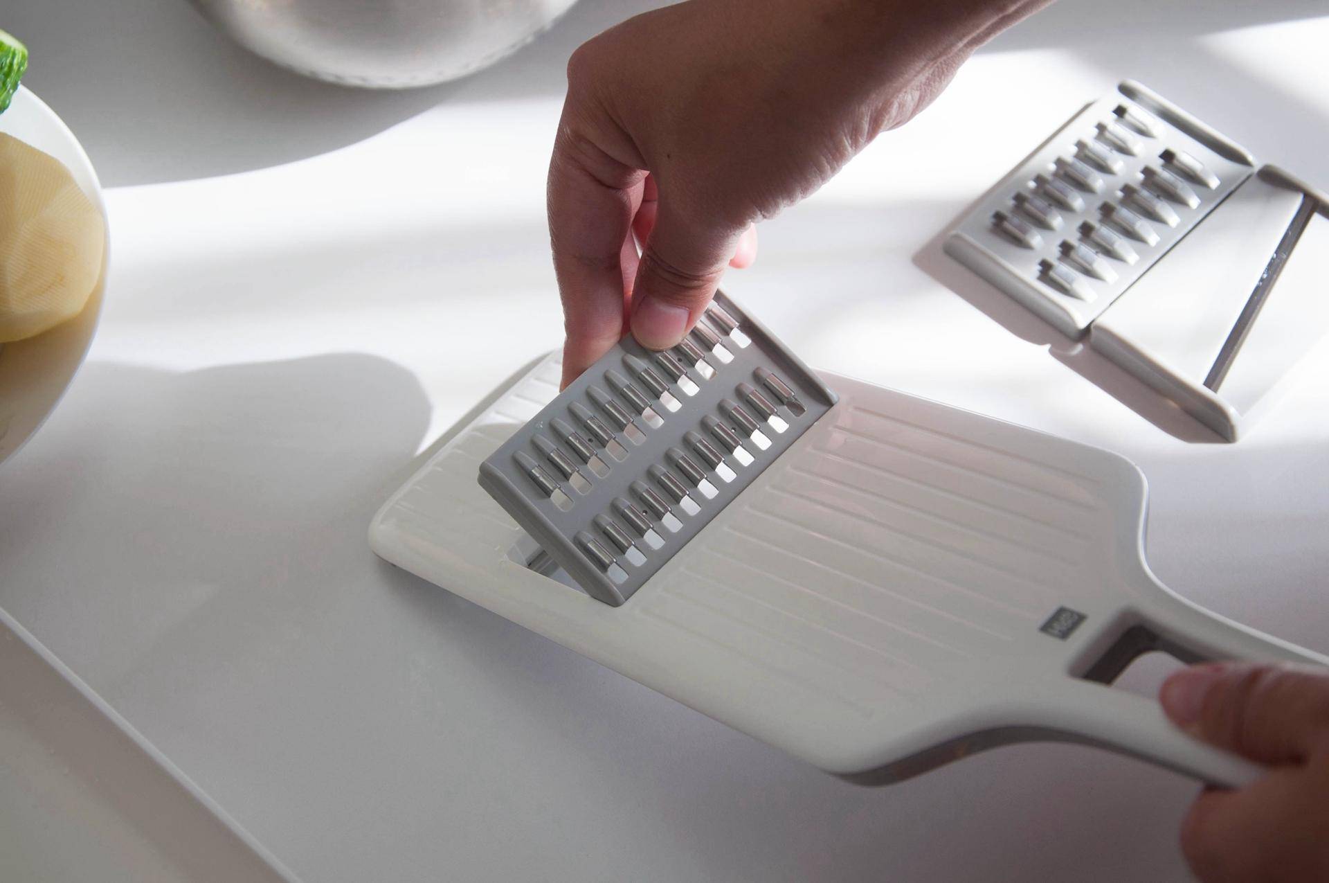 多功能切菜器厨房必备好物推荐,多功能不锈钢双面切菜板