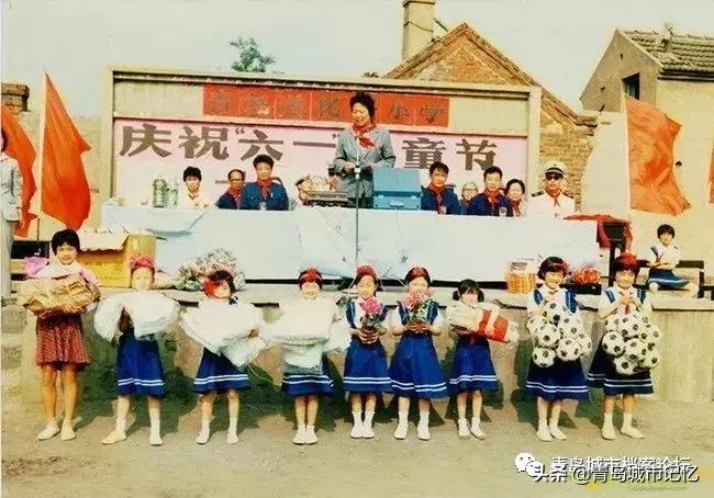 青岛四方小村庄老照片,青岛汉口路小学老照片