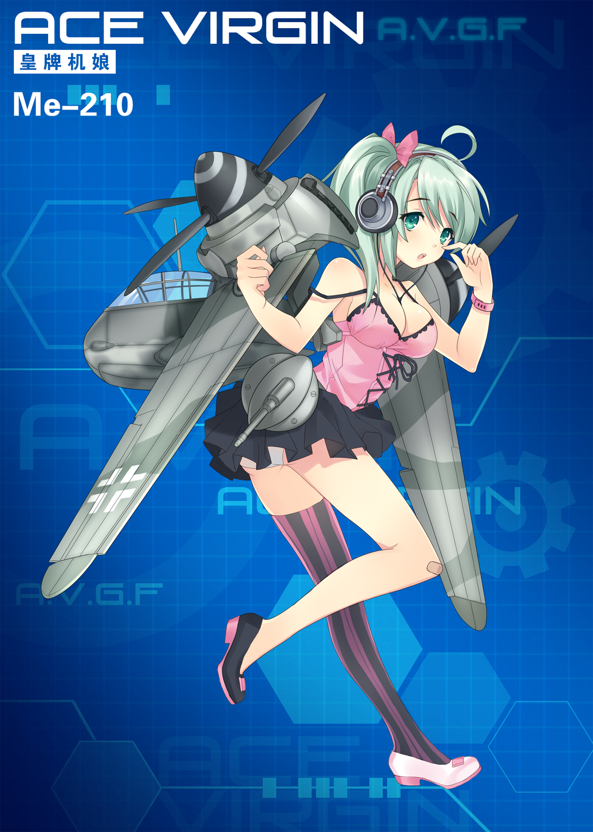 《苍穹战线》超过百种萌点各异的机娘，精美立绘原画插画卡牌欣赏