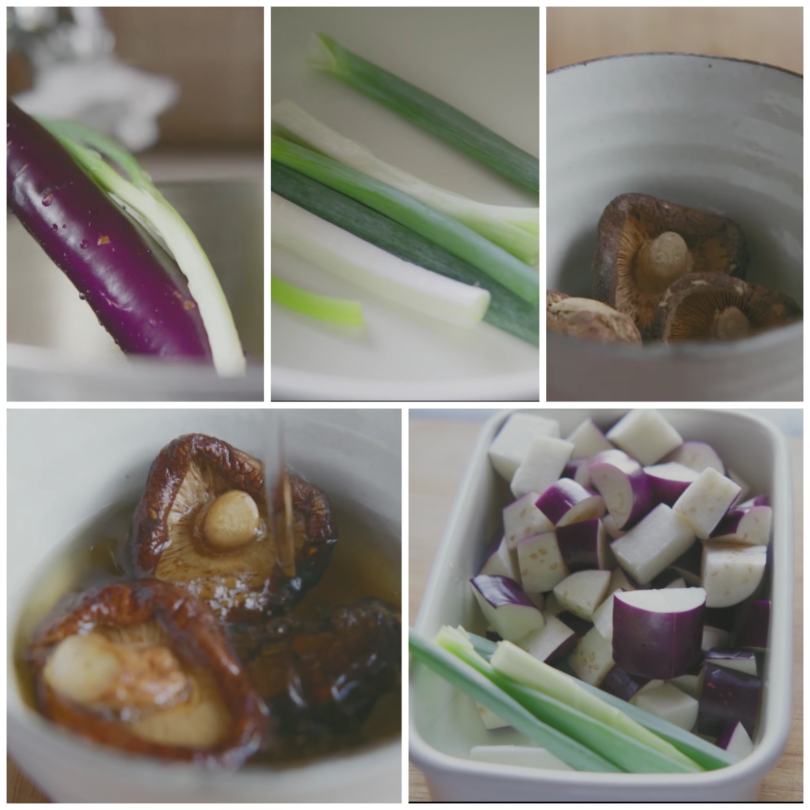 香菇茄子饭,茄子胡萝卜香菇辣椒怎么配家常菜