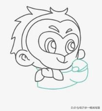 简笔画齐天大圣孙悟空帅气版,齐天大圣孙悟空简笔画教学