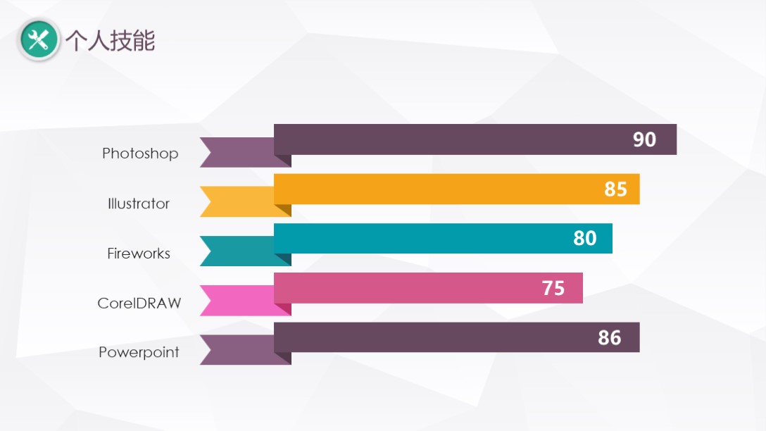 彩色个人简历模板ppt,免费ppt模板300套个人简历