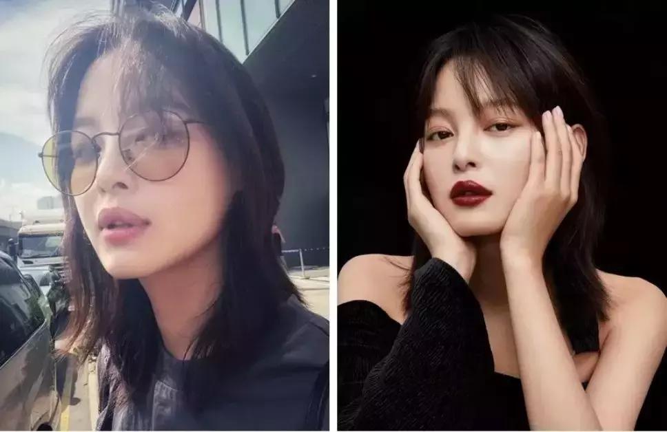 脸大适合辛芷蕾发型么,辛芷蕾中长锁骨发层次发型图片