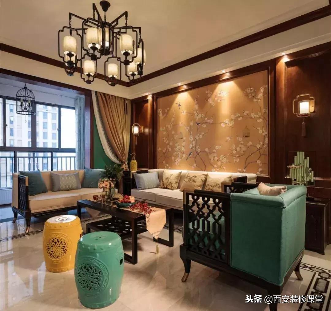 30款新中式客厅骨子里的东方韵味,30款中式客厅韵味十足