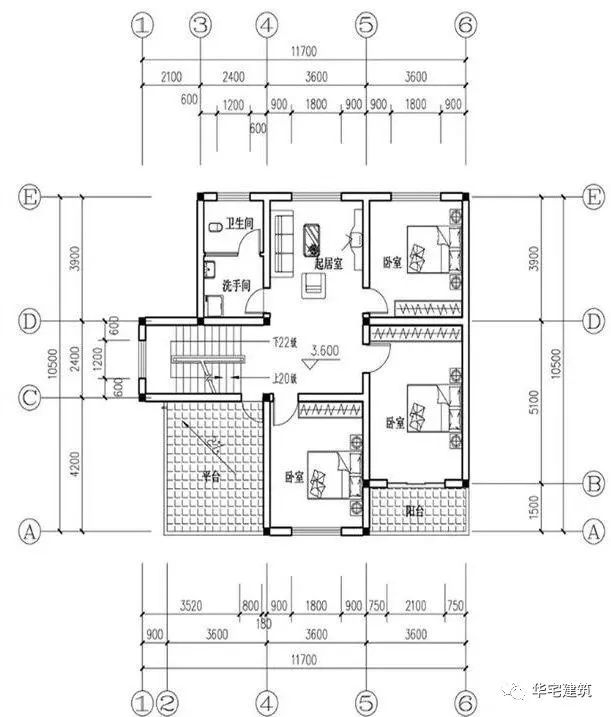 130平2层农村建房设计图15万左右,农村自建房120平方二层图造价15万