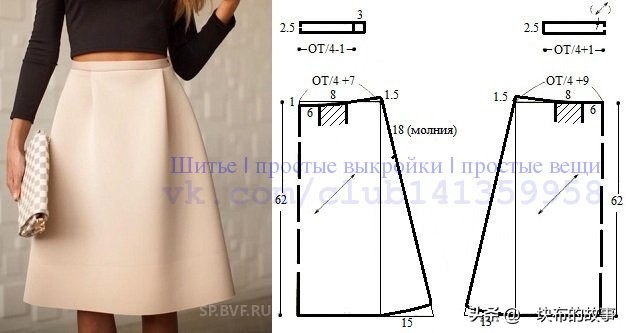 各种半身裙款式及裁剪方法,亚麻半身裙的裁剪方法